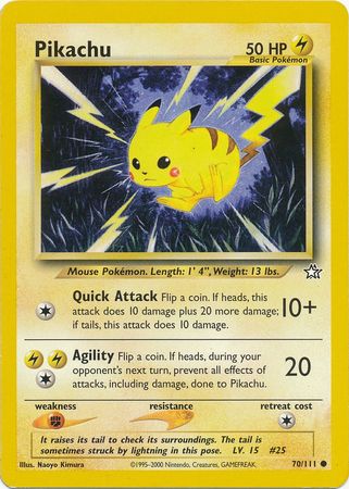 Pikachu 70/111 – Neo Genesis (Unbegrenzt) – Normal