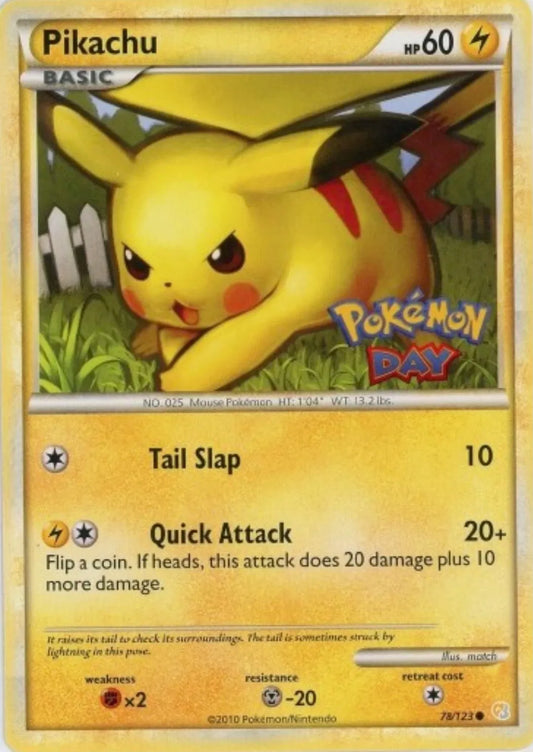 Pikachu 78/123 - Pokemon Day - Normal
