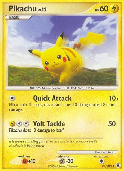 Pikachu Lv.12 70/100 - Majestic Dawn - Normal