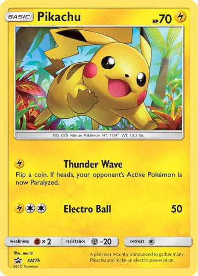 Pikachu SM76 - Sun & Moon Promo - Holofoil