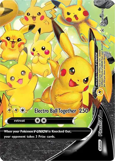 Pikachu V-UNION SWSH142 - Sword & Shield Promo - Holofoil