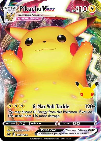 Pikachu VMAX SWSH062 - Schwert &amp; Schild Promo - Holofolie