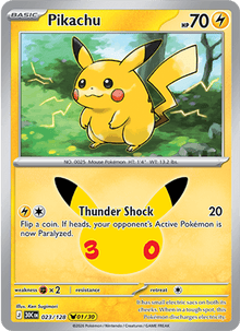 Pikachu 023/128 - 30th Celebration - Holofoil