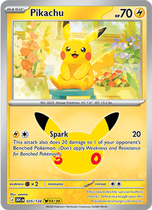 Pikachu 025/128 - 30th Celebration - Holofoil