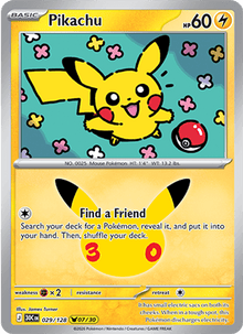 Pikachu 029/128 - 30th Celebration - Holofoil
