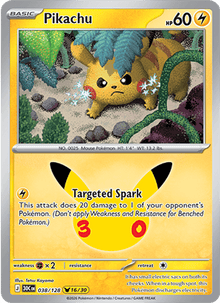 Pikachu 038/128 - 30th Celebration - Holofoil
