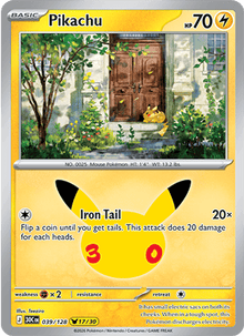 Pikachu 039/128 - 30th Celebration - Holofoil