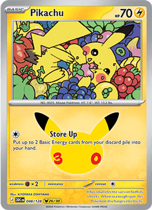 Pikachu 048/128 - 30th Celebration - Holofoil