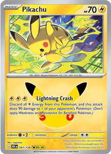 Pikachu 051/128 - 30th Celebration - Holofoil