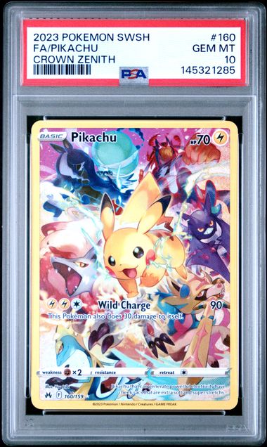 Pikachu (PSA 10) 160/159 – Crown Zenith – Holofoil