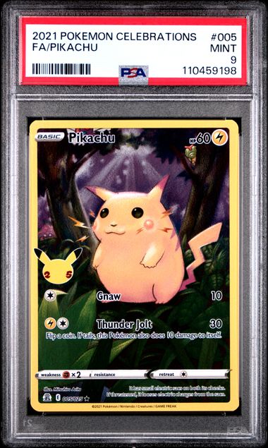 Pikachu (PSA 9) 005/025 - Celebrations - Holofoil