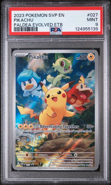 Pikachu (PSA 9) 027 - Scarlet & Violet Promo - Holofoil