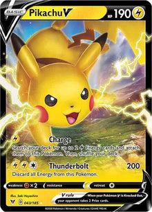 Pikachu V 043/185 - Vivid Voltage - Holofoil