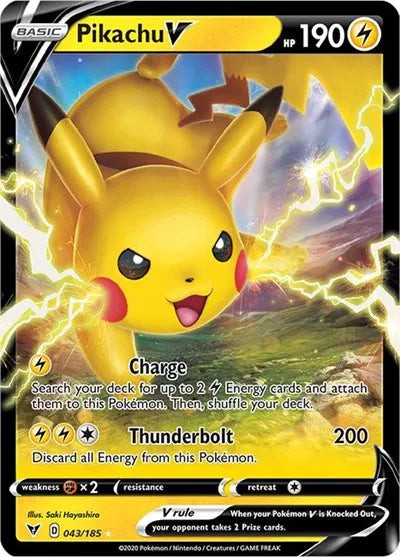 Pikachu V 043/185 - Vivid Voltage - Holofoil