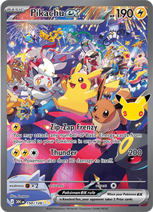 Pikachu ex 150/128 - 30th Celebration - Holofoil