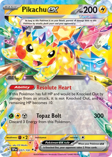 Pikachu ex 057/191 - Surging Sparks - Holofoil