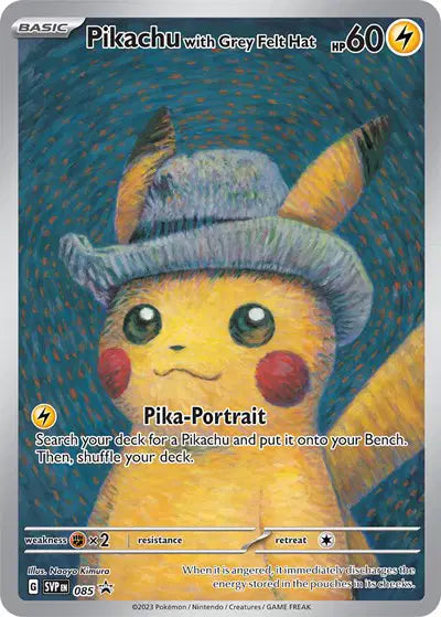 Pikachu with Grey Felt Hat 085 - Scarlet & Violet Promo - Normal (sealed)