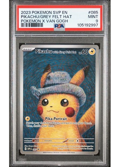 Pikachu with Grey Felt Hat (PSA 9) 085 - Scarlet & Violet Promo - Normal