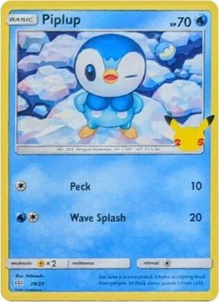 Piplup 20/25 - McDonald's 25th Anniversary Promos - Holofoil