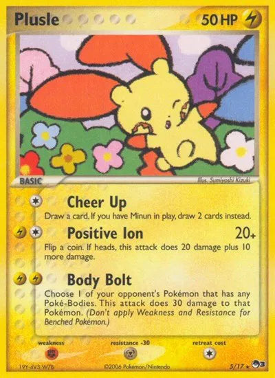 Plusle 5/17 - POP Series 3 - Holofoil
