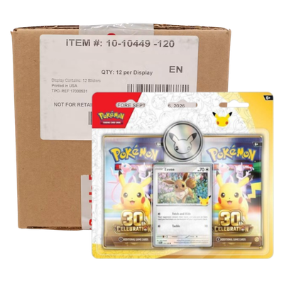 Pokémon 30th Celebration: 2-Pack Blister - Eevee Case