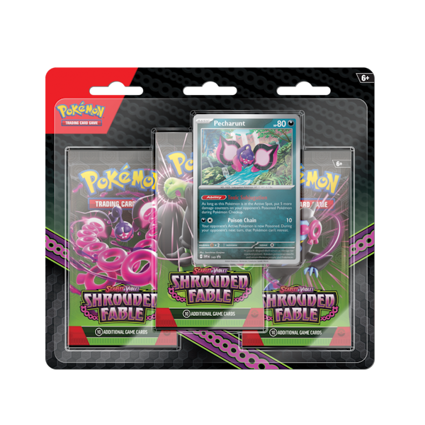Pokémon Shrouded Fable: 3-Pack Blister - Pecharunt