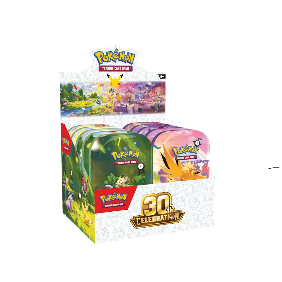 Pokémon 30th Celebration: Mini Tin Display