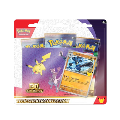 Pokémon 30th Celebration: Tech Sticker Collection - Lucario