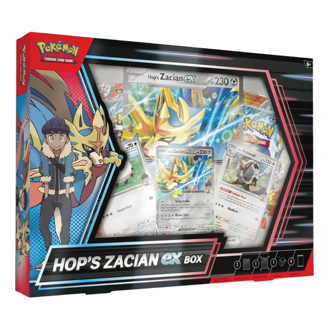 Pokémon Hops Zacian ex Box