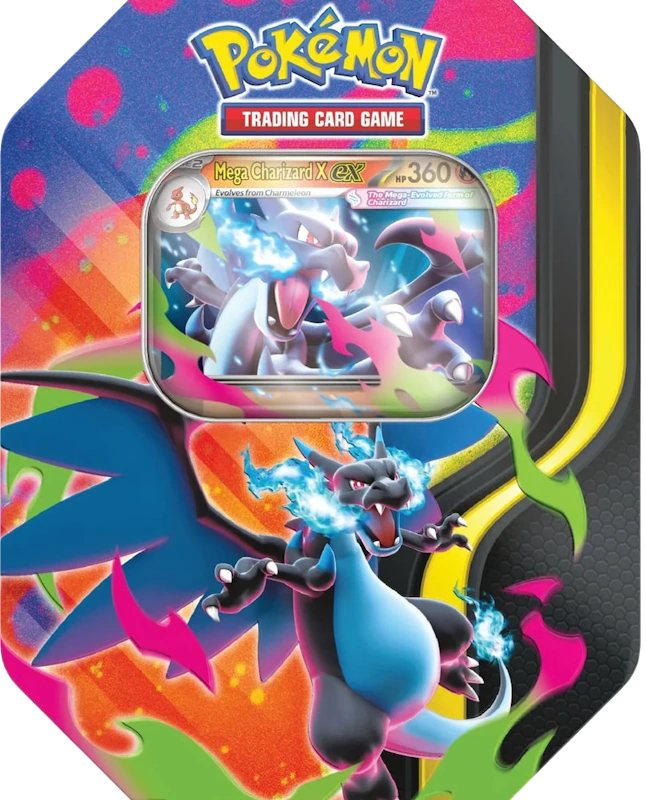 Pokémon Mega Charizard X ex Tin