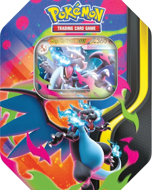 Pokémon Mega Charizard X ex Tin