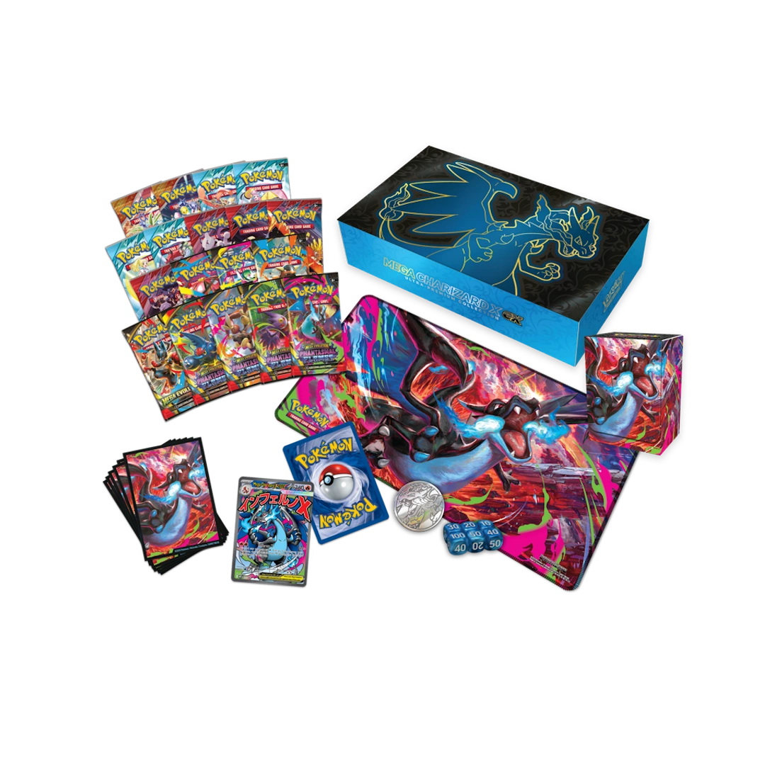 Pokémon Mega Charizard ex: Ultra Premium Collection Box Inhoud