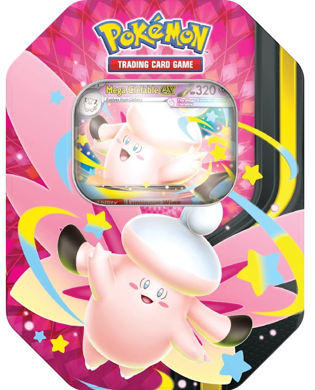 Pokémon Mega Moonlit Tin: Mega Clefable ex