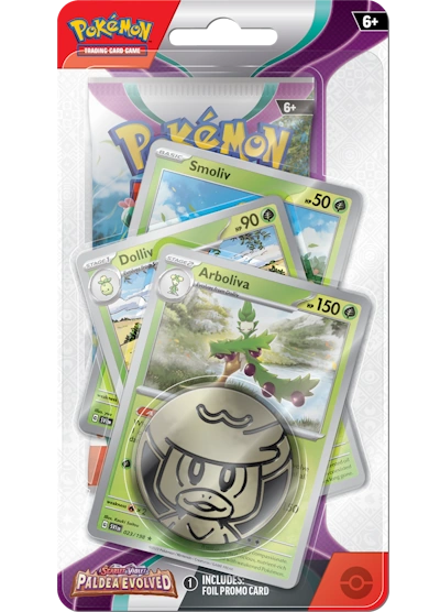 Pokémon Paldea Evolved: Premium Checklane Blister - Arboliva