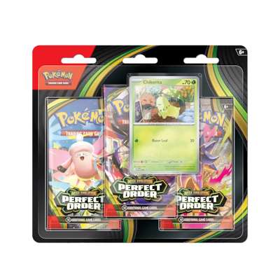 Pokémon Perfect Order: 3-Pack Blister - Chikorita