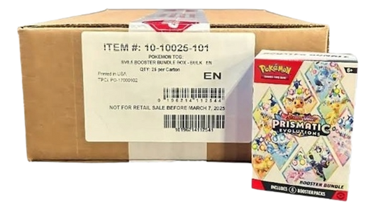 Pokémon Prismatic Evolutions: Booster Bundle Case 25x