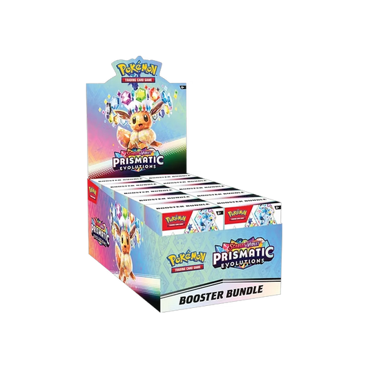 Pokémon Prismatic Evolutions: Booster Bundle Display