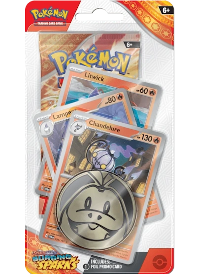 Pokémon Surging Sparks: Premium Checklane Blister - Chandelure