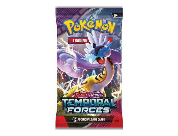 pokemon tcg scarlet & violet temporal forces booster box Display 36 Packs set within the vibrant Scarlet and Violet series Temporal Forces Booster Pack -
