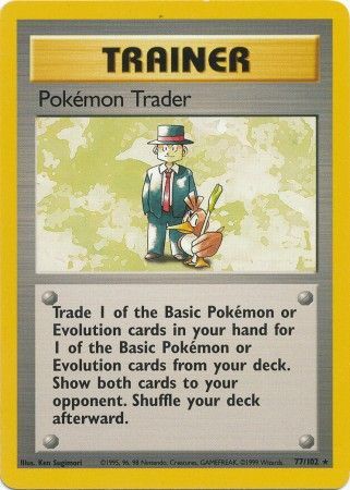Pokemon Trader 77/102 - Base Set (Unlimited) - Normal