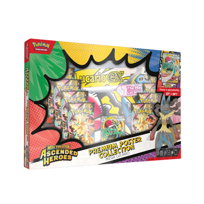 Pokémon Ascended Heroes: Premium Poster Collection - Mega Lucario ex
