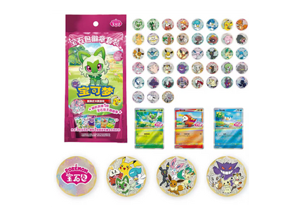 Pokémon (CN) Gem Pack Badge Set - Coins en Promo kaarten
