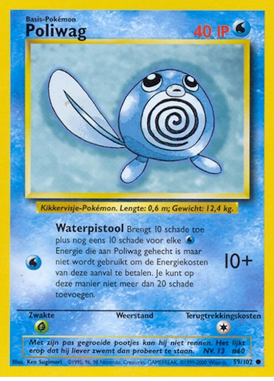 Poliwag (NL) 59/102 - Base Set (Unlimited) - Normal