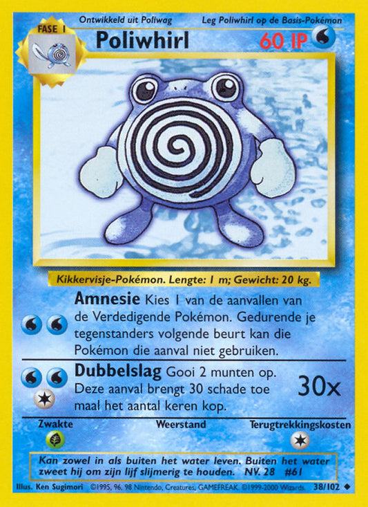 Poliwhirl (NL) 38/102 - Base Set (Unlimited) - Normal