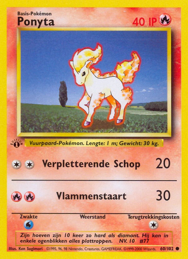 Ponyta (NL) 60/102 - Base Set (1st Edition) - Normal