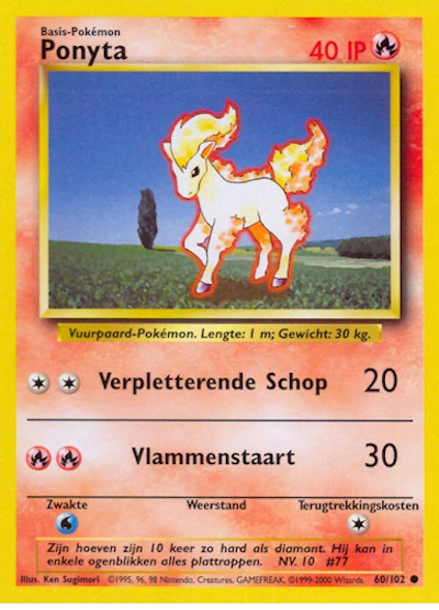 Ponyta (NL) 60/102 - Base Set (Unlimited) - Normal