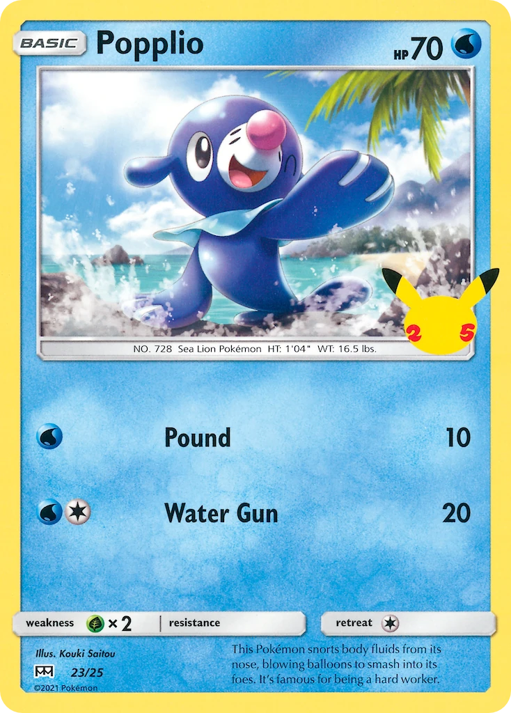 Popplio 23/25 - McDonald's 25th Anniversary Promos - Normal