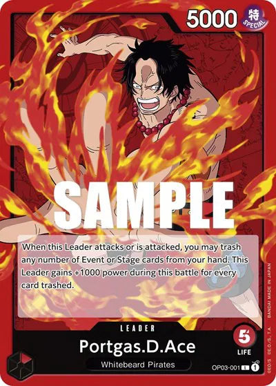 Portgas.D.Ace OP03-001 - Pillars of Strength - Normal