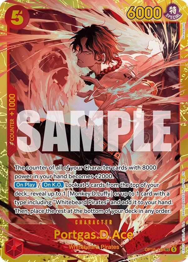 Portgas D. Ace OP16-118 - The Time of Battle - Foil