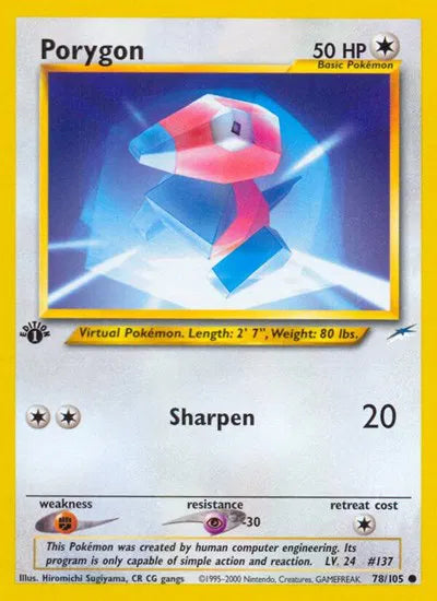 Porygon 78/105 - Neo Destiny (1st Edition) - Normal
